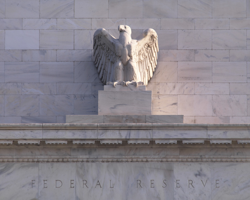 Eagle statue at Federal Reserve building